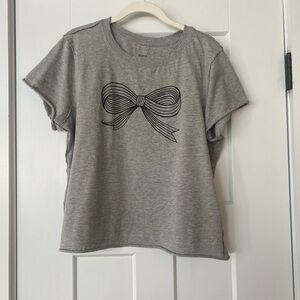 Maeve ROOMYTOWN BOW GRAPHIC TEE